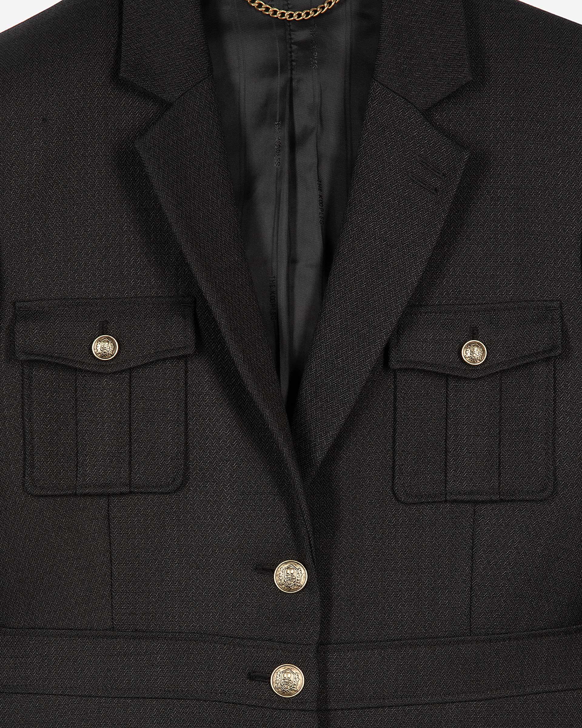 Black safari jacket