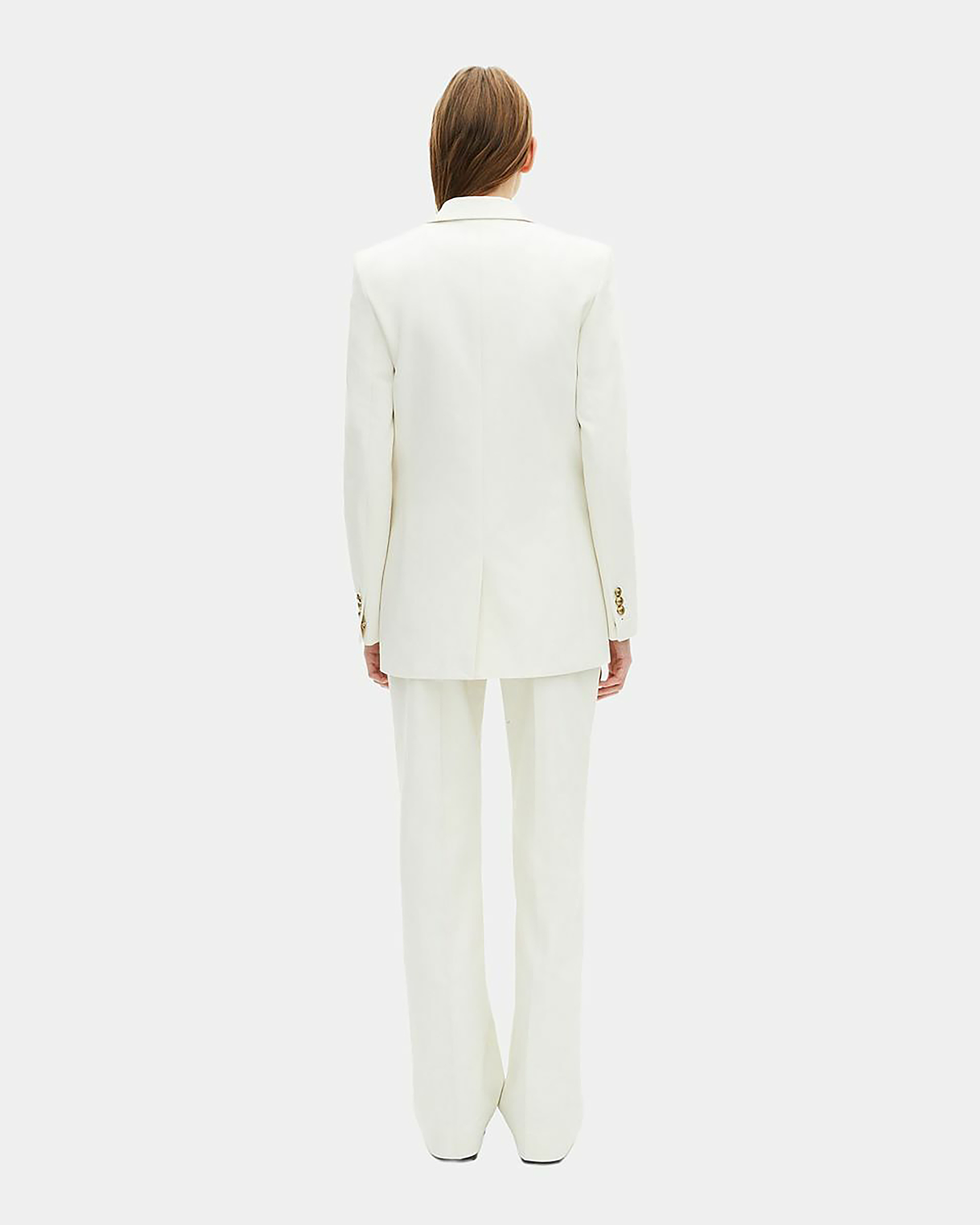 Ecru cotton tailored jacket