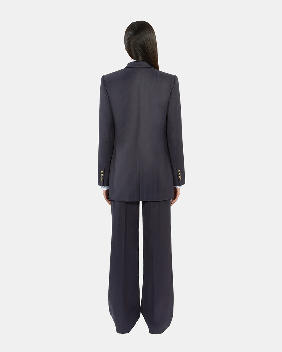 Navy blue suit jacket