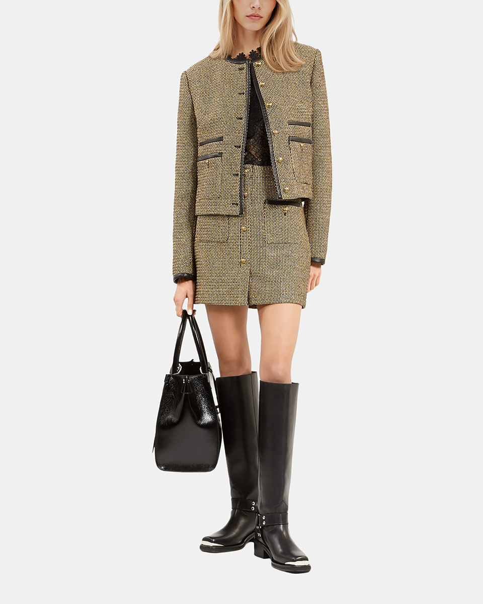 Short black and gold jacket