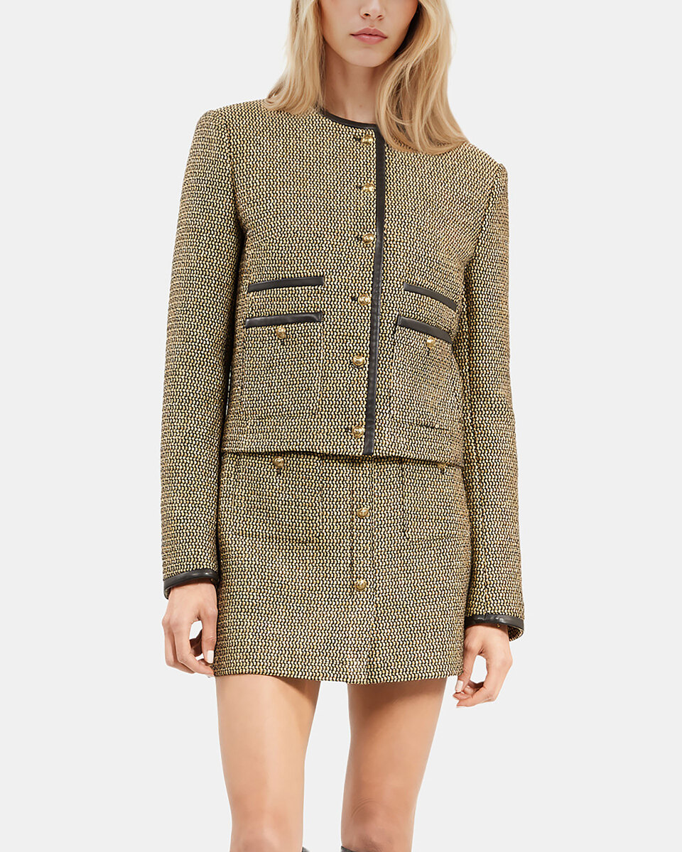 Short black and gold jacket