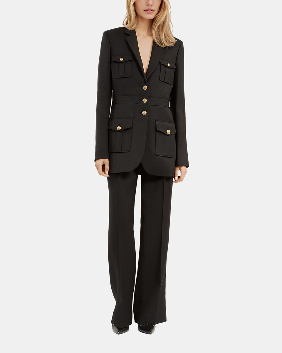 Black safari jacket