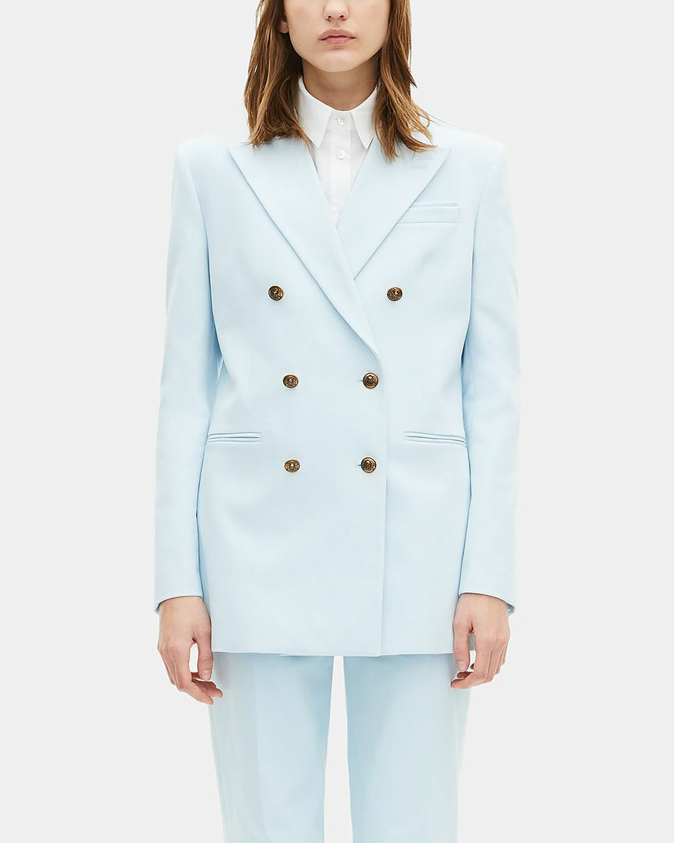 Blue cotton tailored jacket