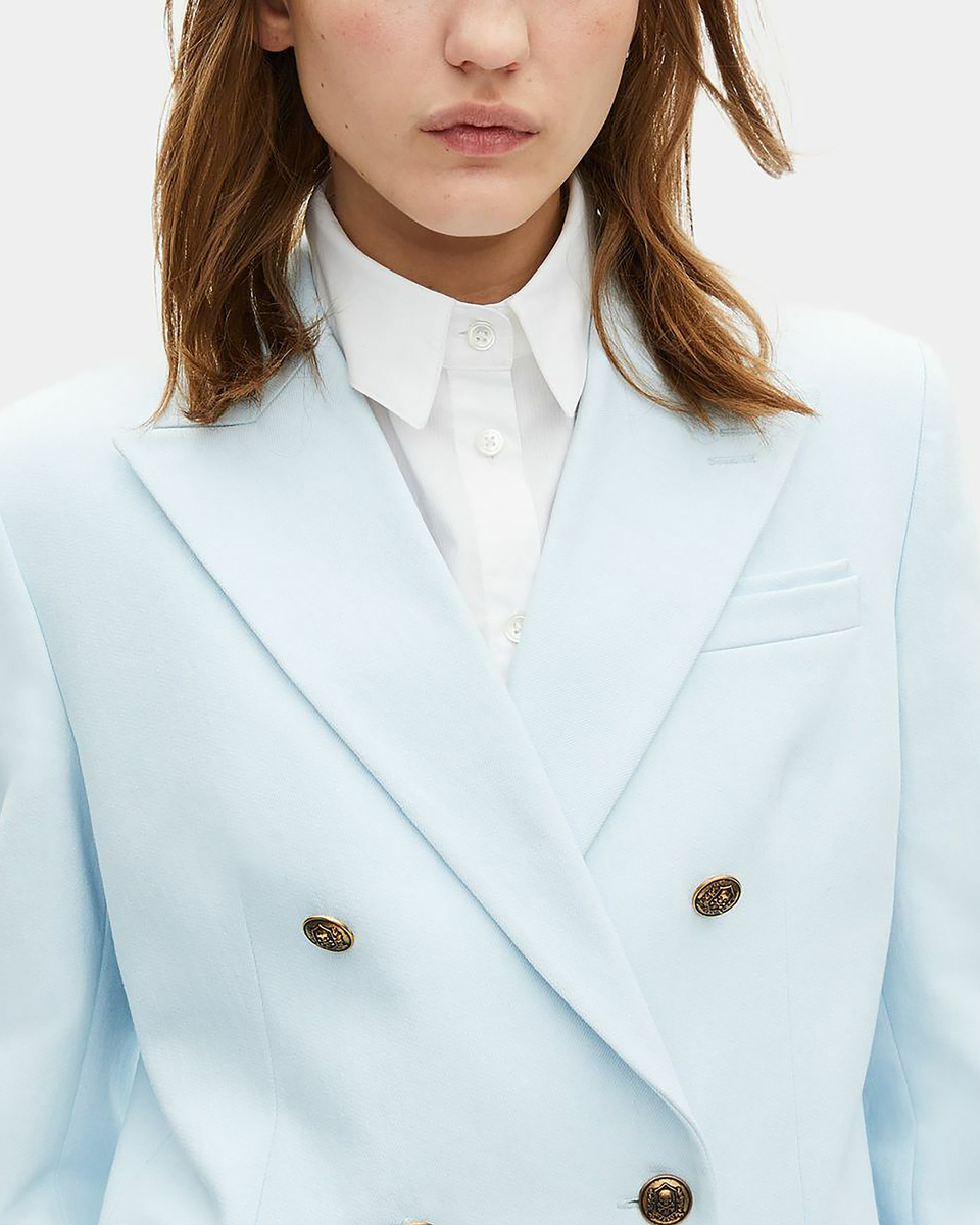 Blue cotton tailored jacket