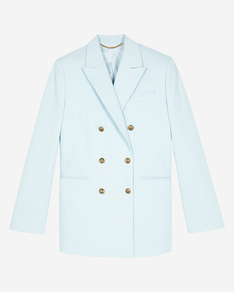 Blue cotton tailored jacket