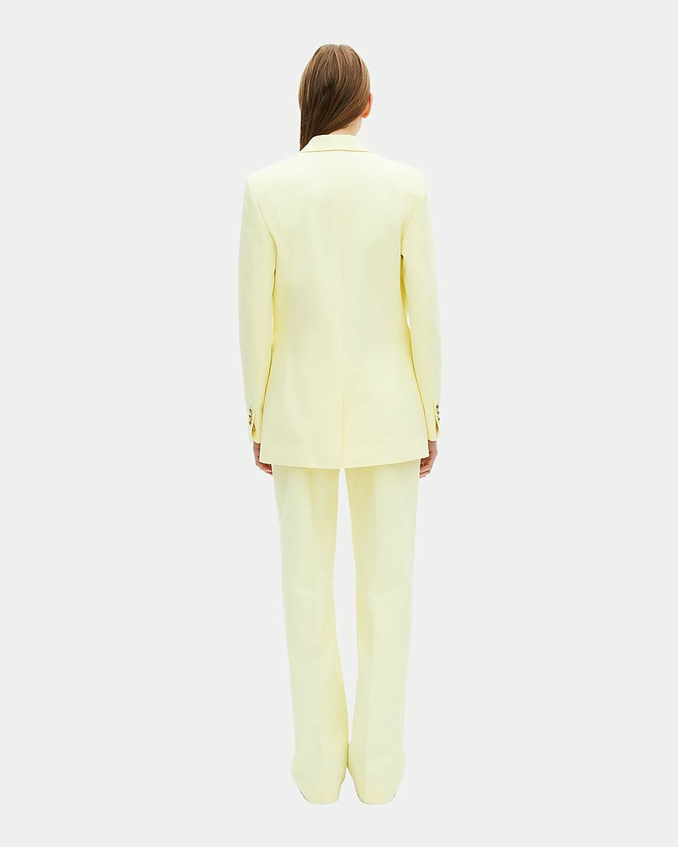 Yellow cotton suit jacket