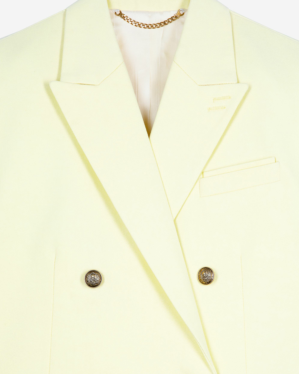 Yellow cotton suit jacket