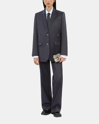 Navy blue suit jacket