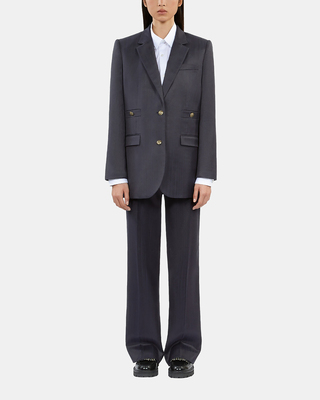 Navy blue suit jacket