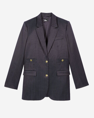 Navy blue suit jacket