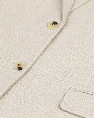 Ecru linen suit jacket