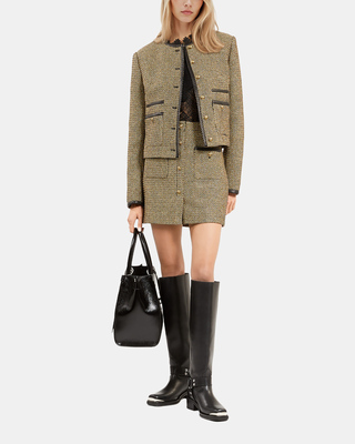 Short black and gold jacket