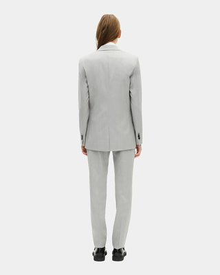 Grey single-breasted suit jacket