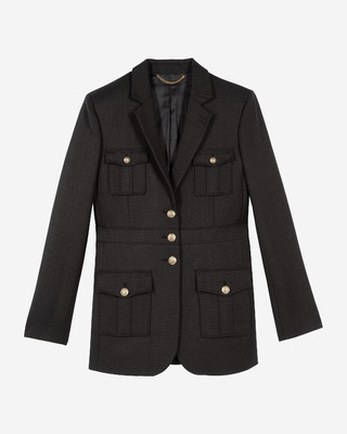 Black safari jacket