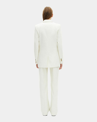Ecru cotton tailored jacket