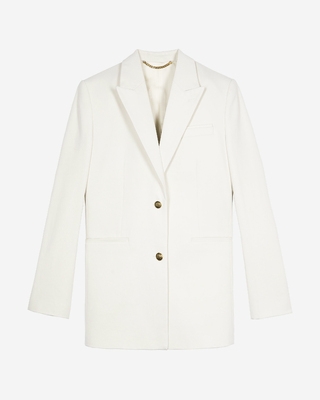 Ecru cotton tailored jacket