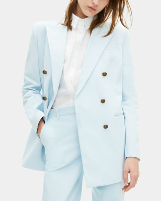 Blue cotton tailored jacket