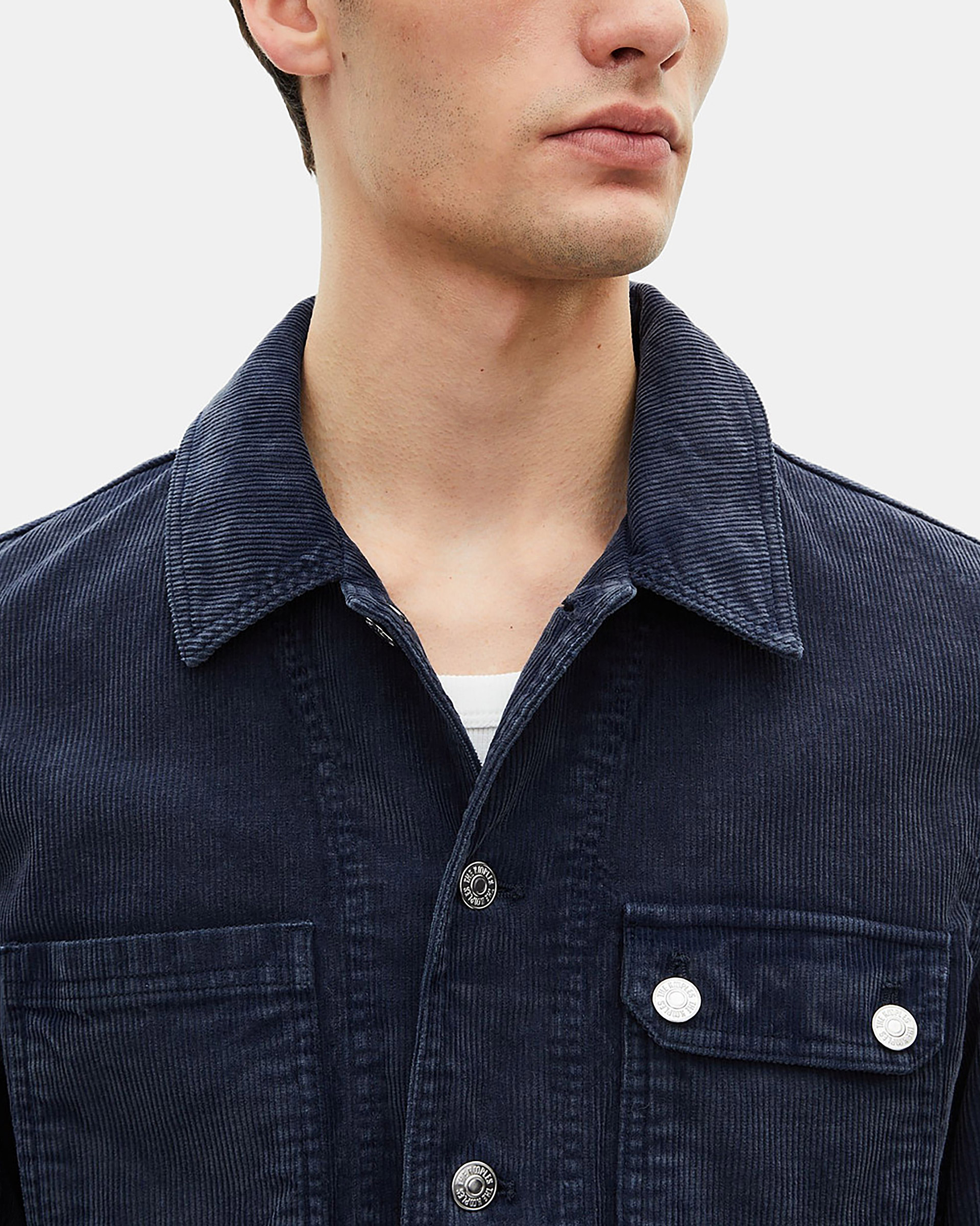 Navy blue cotton jacket