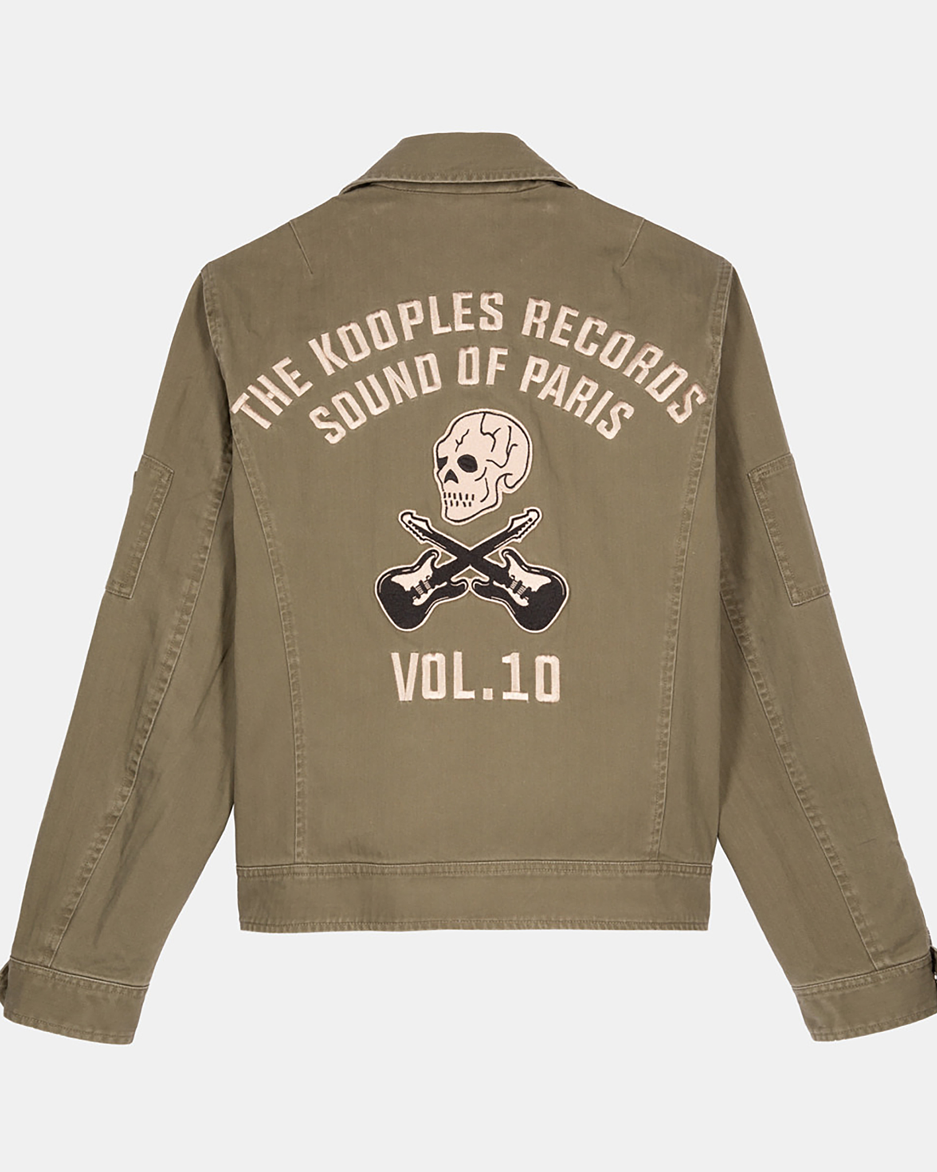 Khaki officer-style jacket