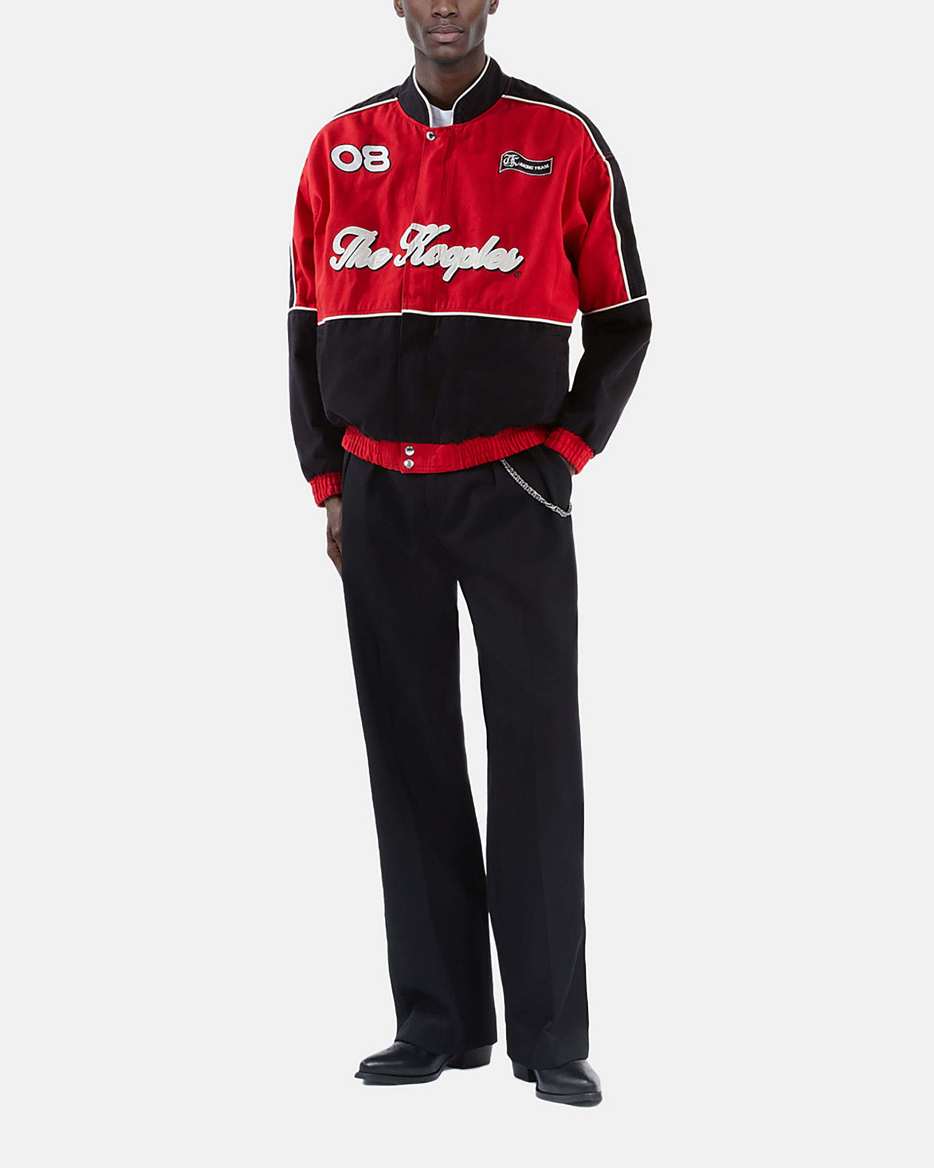 Black and red racing jacket