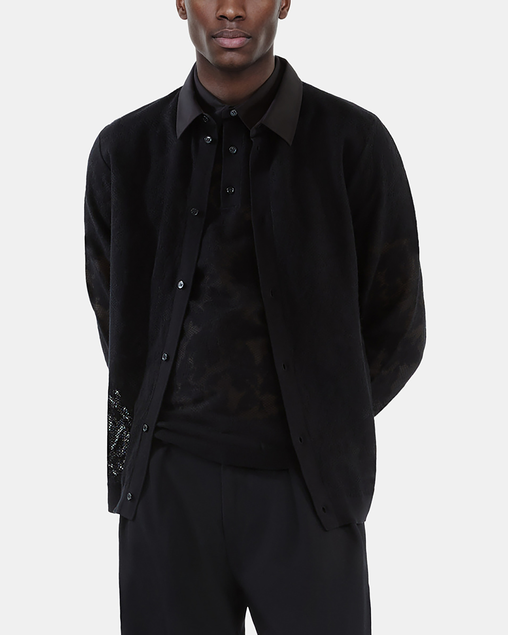 Black lace shirt