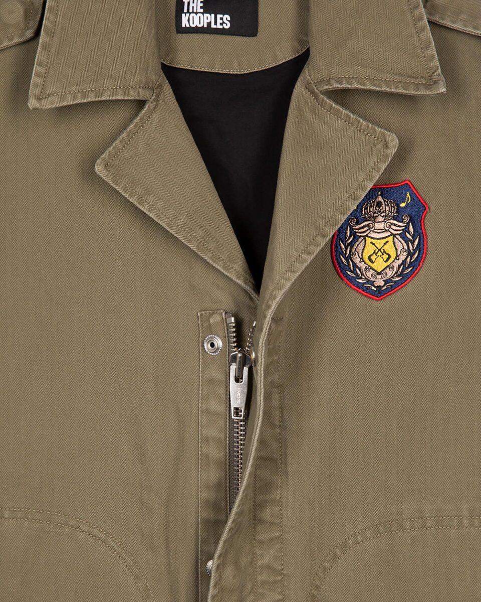 Khaki officer-style jacket