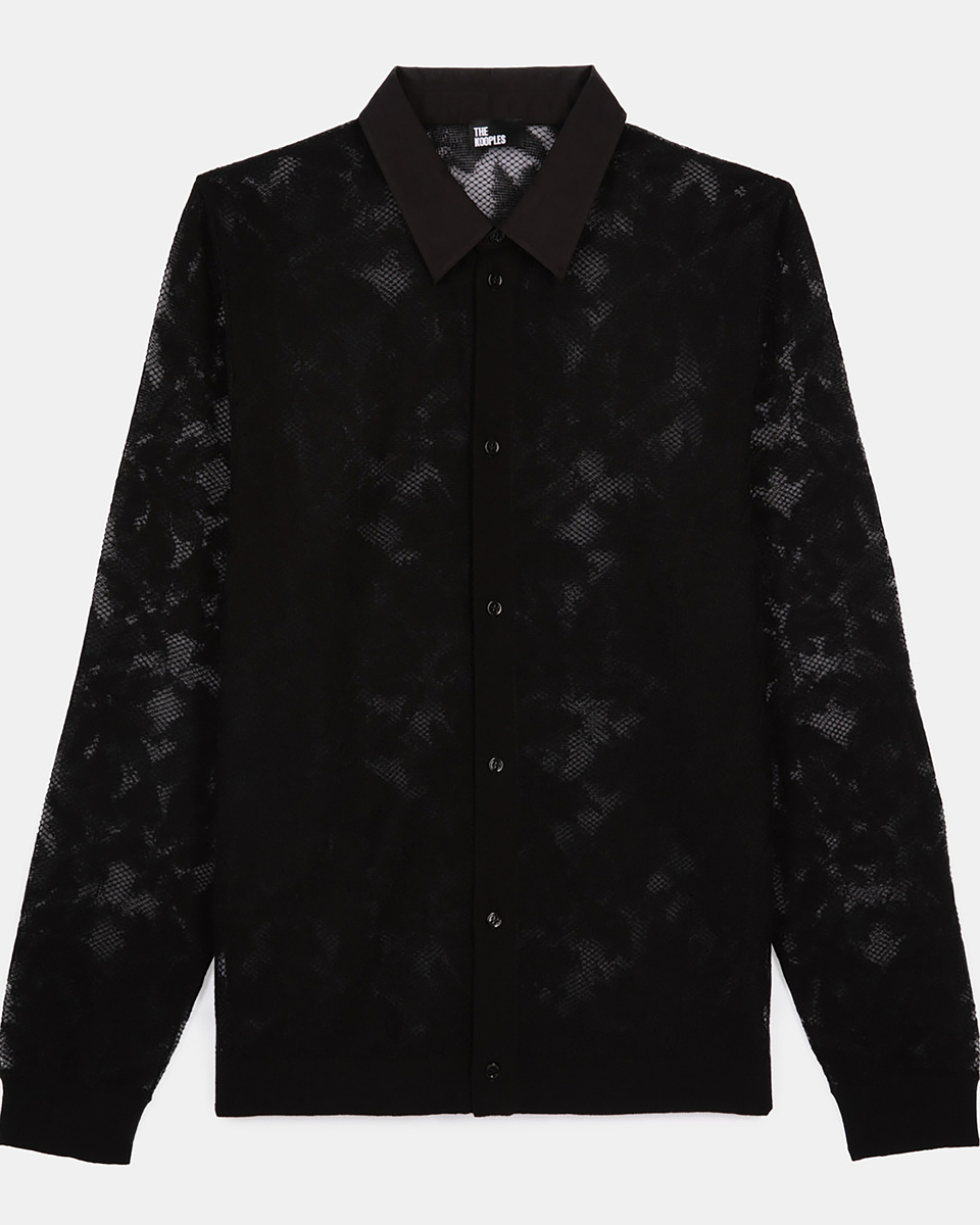Black lace shirt