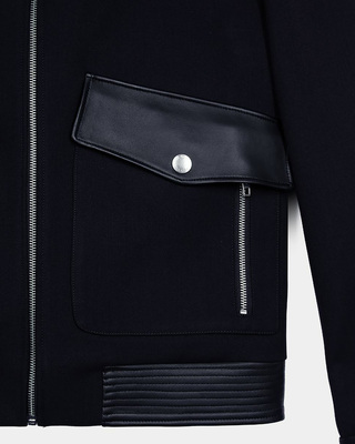Navy blue wool jacket