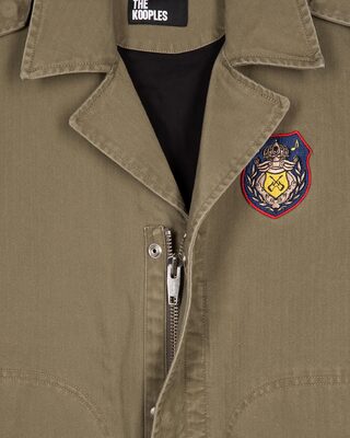 Khaki officer-style jacket