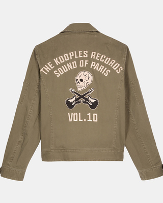 Khaki officer-style jacket