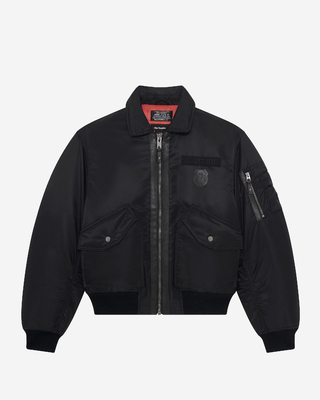 The Kooples x SCHOTT NYC black bomber jacket