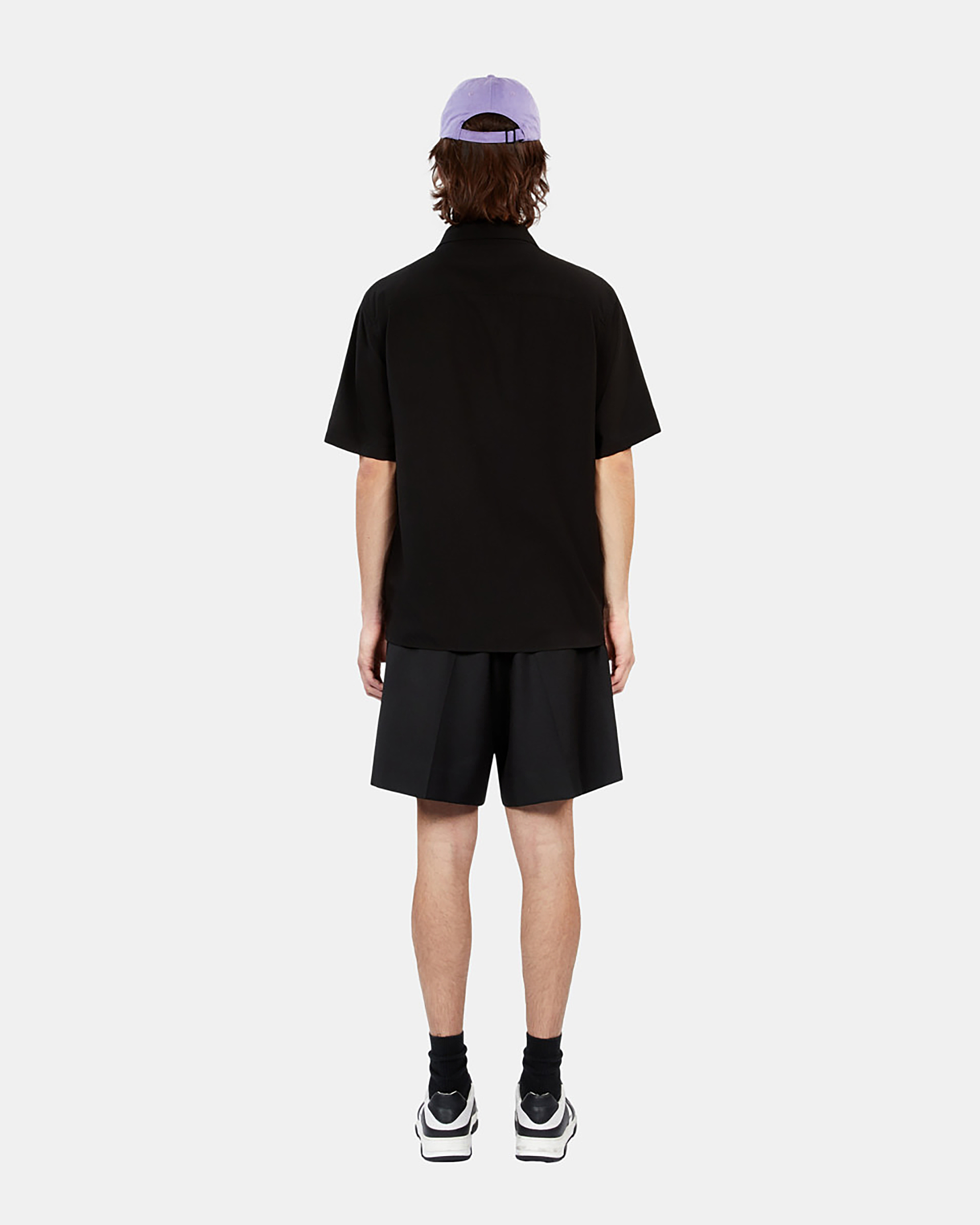 Black short-sleeved shirt