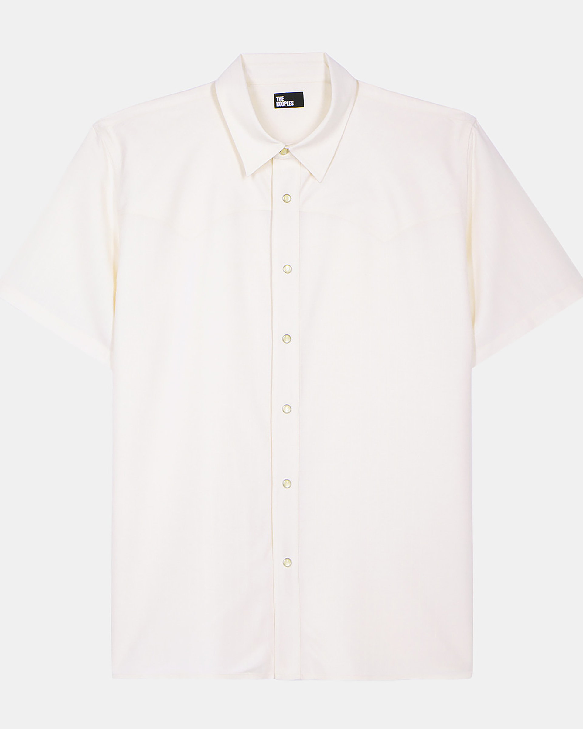 White short-sleeved shirt