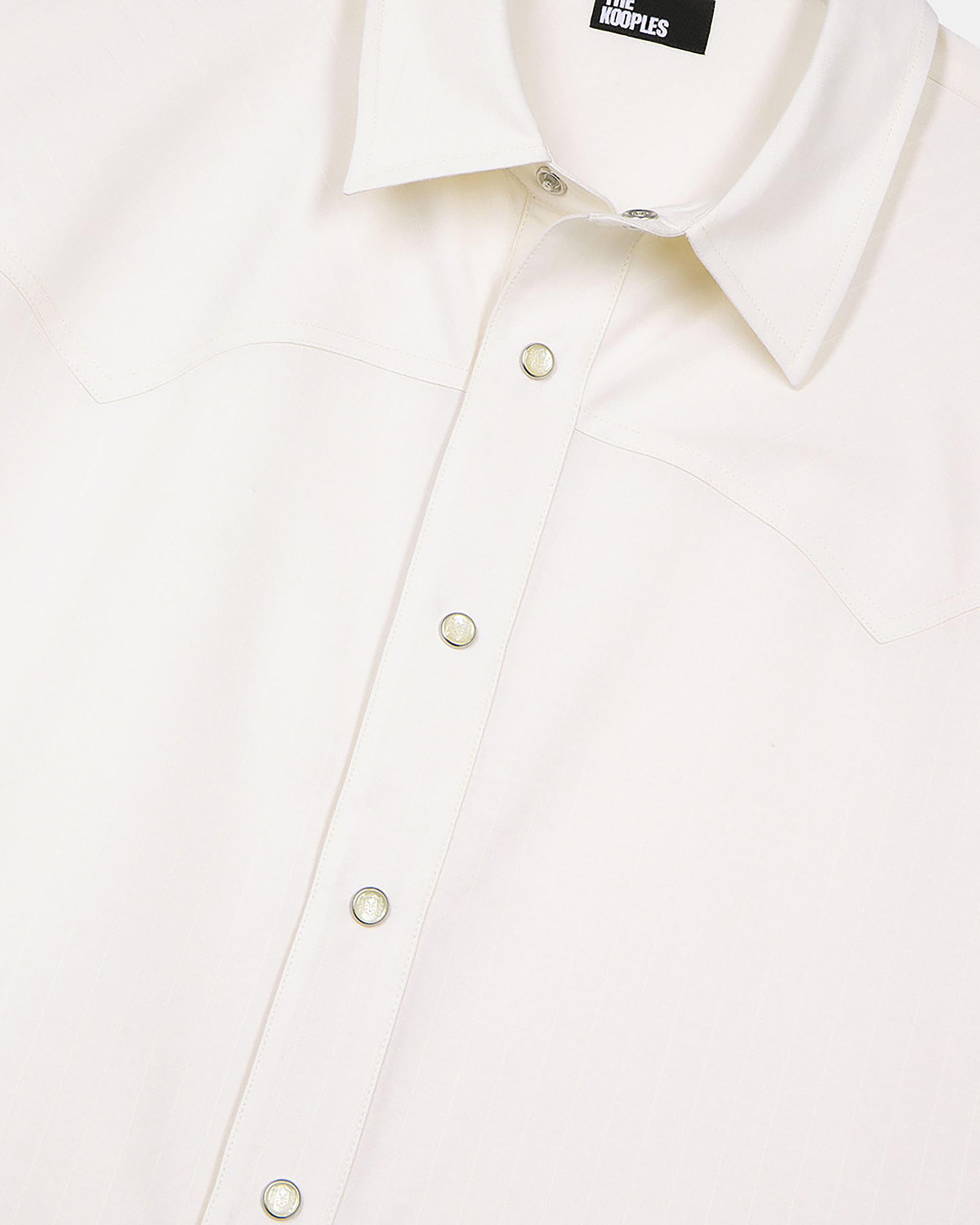White short-sleeved shirt