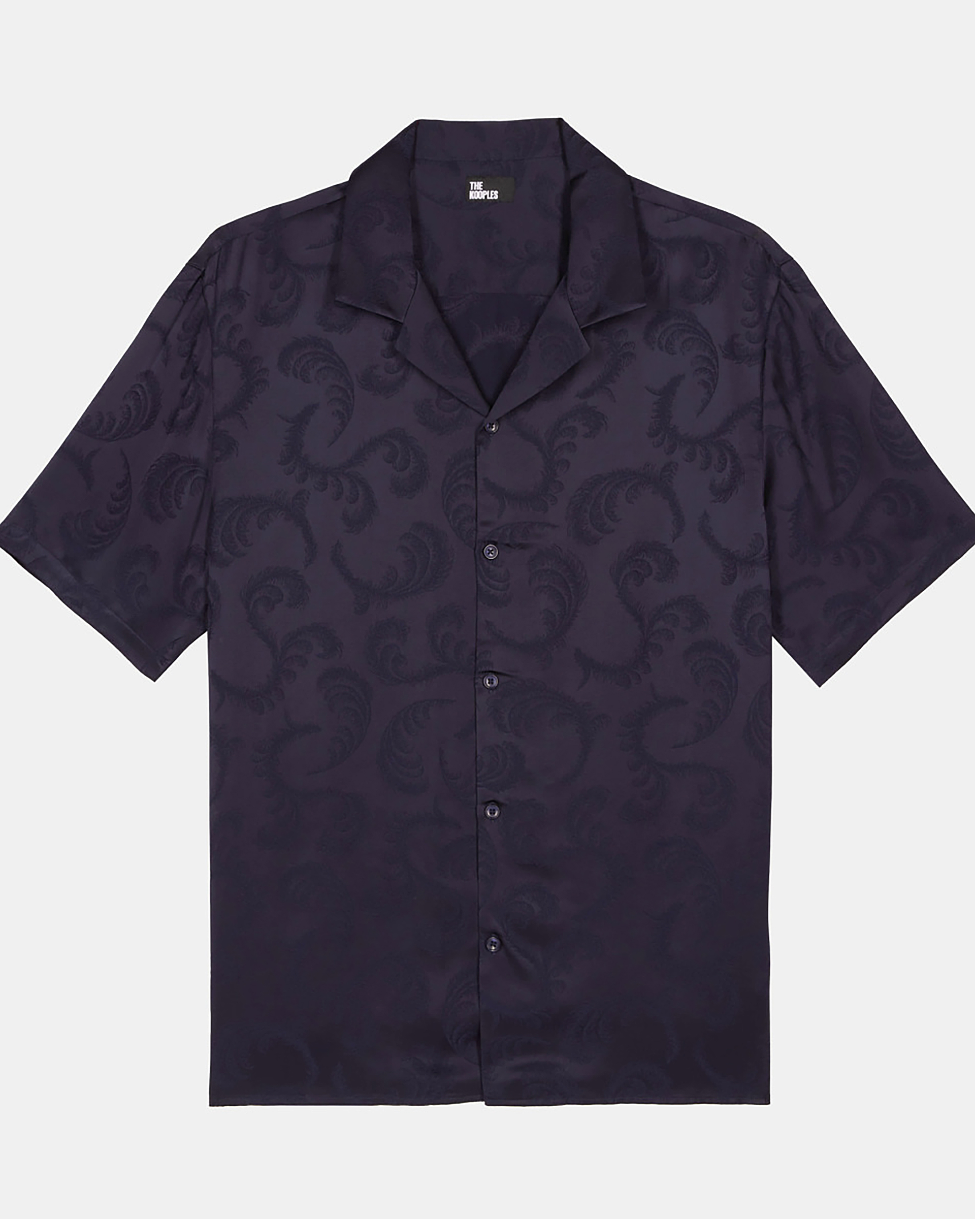 Navy short-sleeve shirt