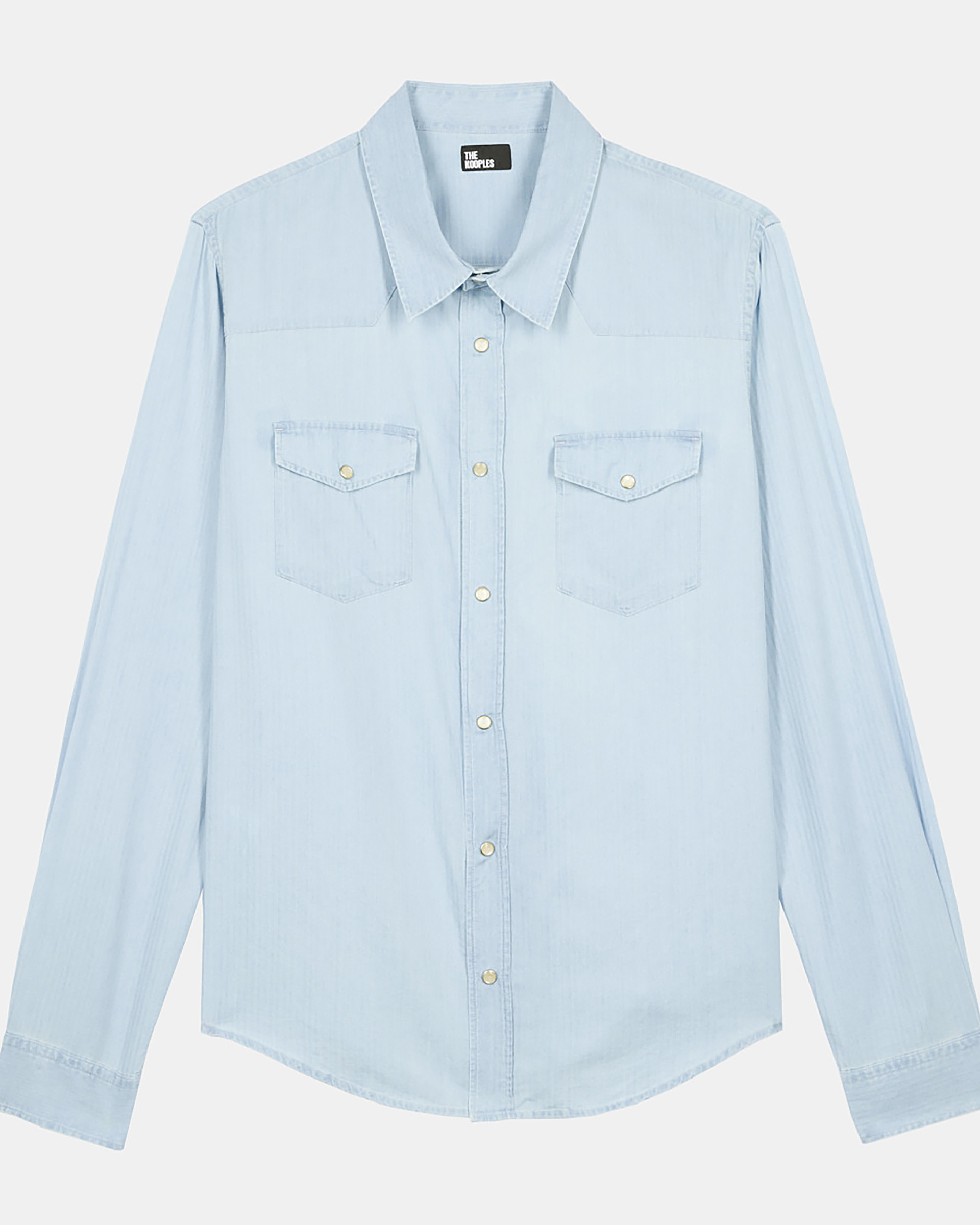 Blue denim shirt