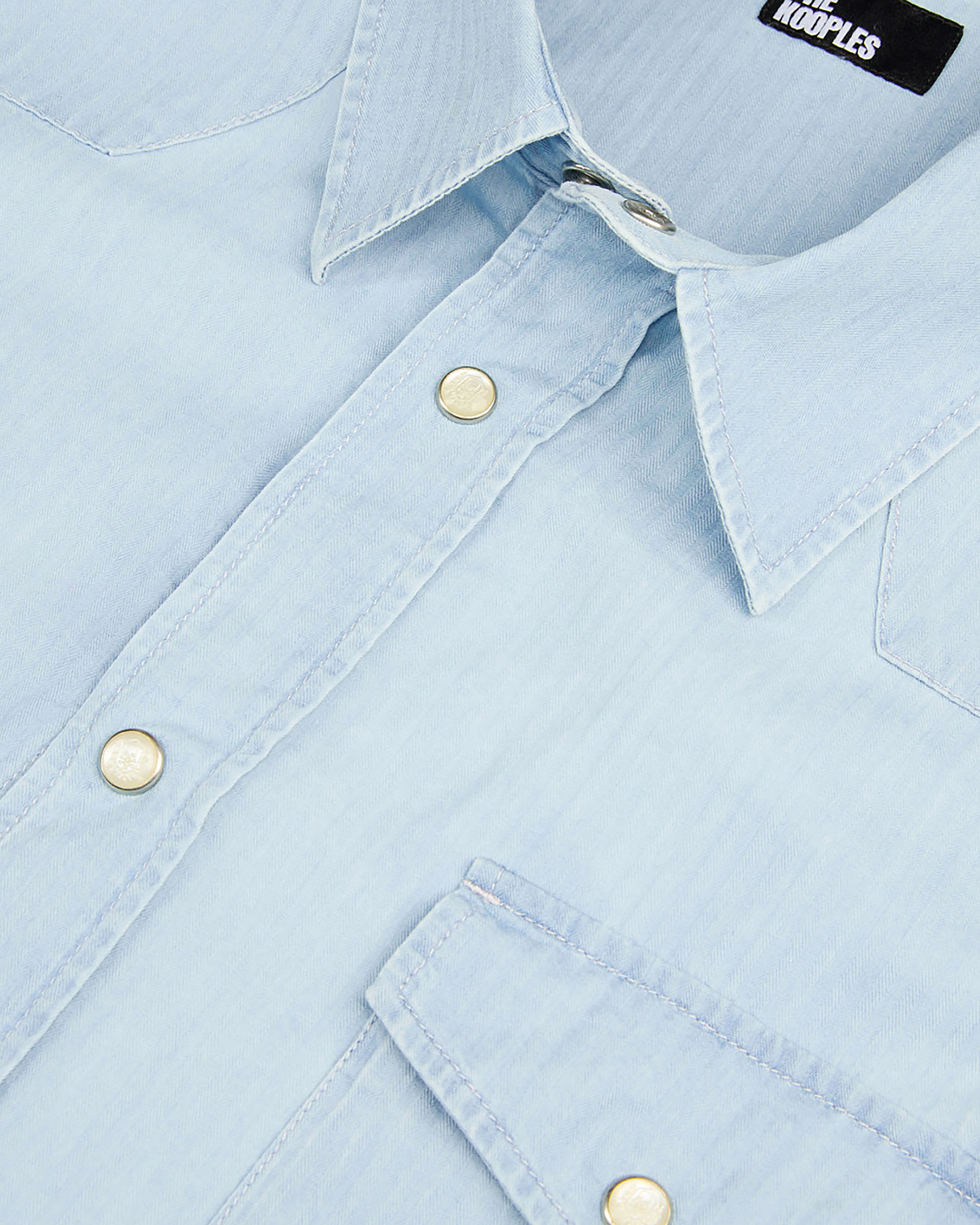 Blue denim shirt