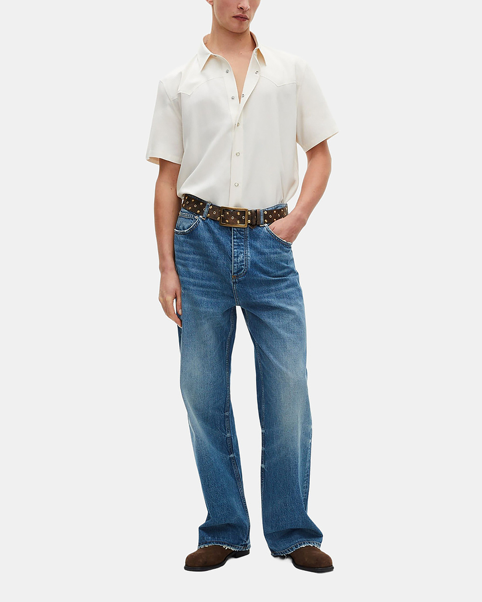 White short-sleeved shirt