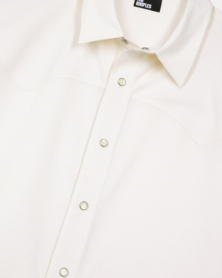White short-sleeved shirt
