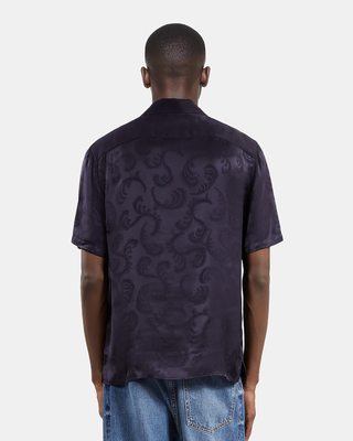 Navy short-sleeve shirt