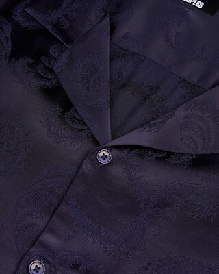 Navy short-sleeve shirt