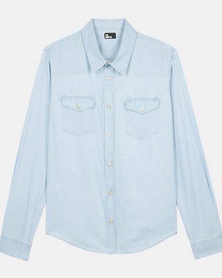 Blue denim shirt