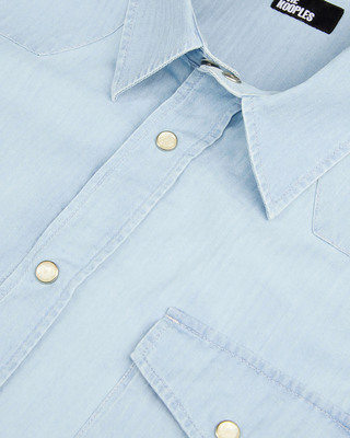 Blue denim shirt