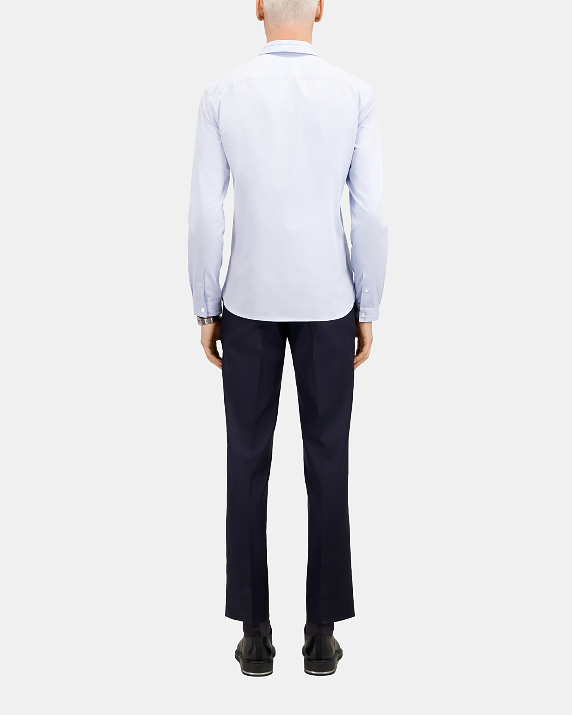 Smart twill sky blue shirt