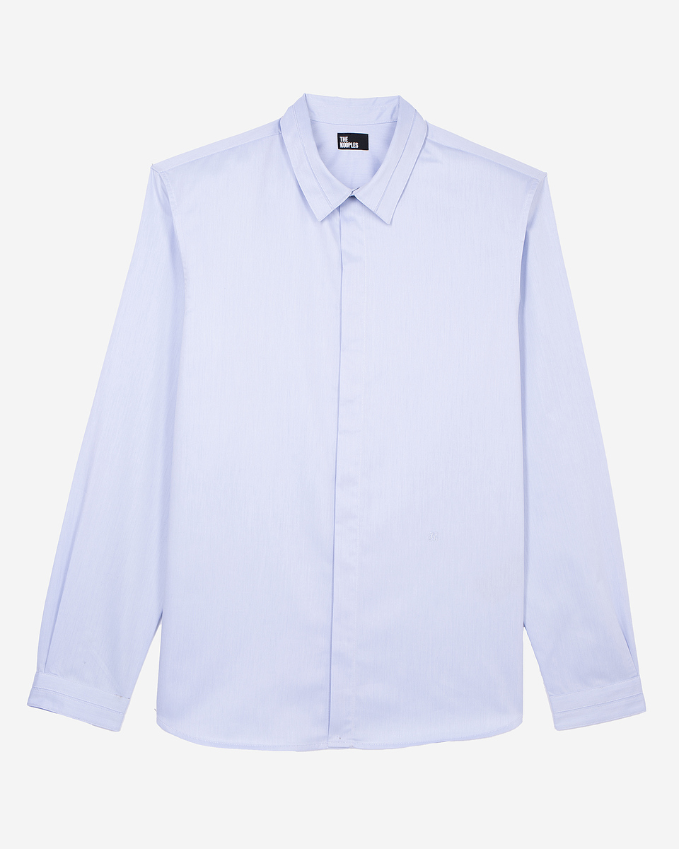 Smart twill sky blue shirt