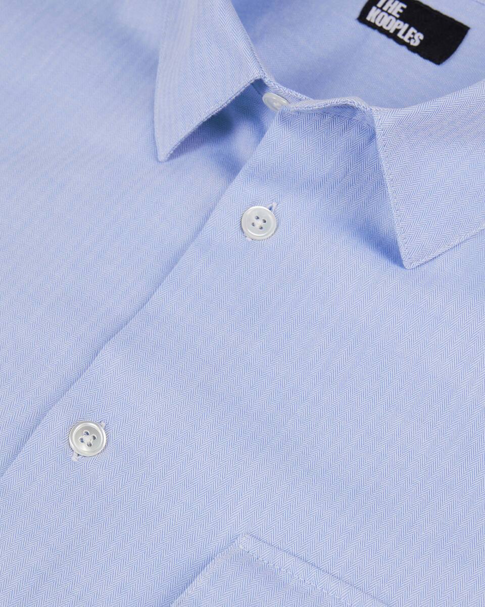Sky blue chevron shirt
