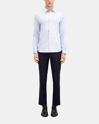Smart twill sky blue shirt