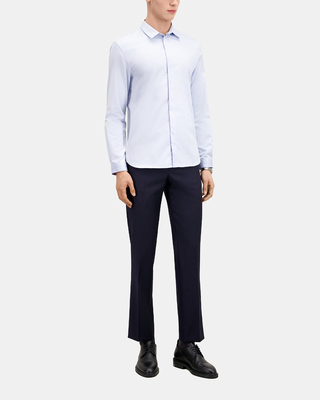 Smart twill sky blue shirt