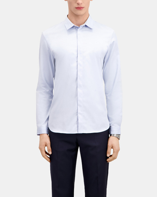 Smart twill sky blue shirt