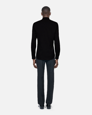 Black poplin shirt